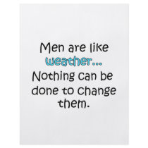 Men Are Like Weather Flyer Design