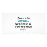 Men Are Like Weather Personalized Photo Card