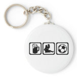 Men - Beer - Soccer Key Chain