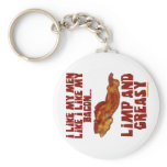 Men Like Bacon keychains