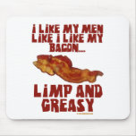 Men Like Bacon mousepads