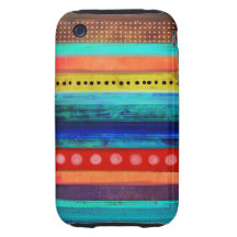Men Man Grungy Striped Case iPhone 3 Tough Case