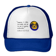 men of property, rulers, Aristotle hat, cap