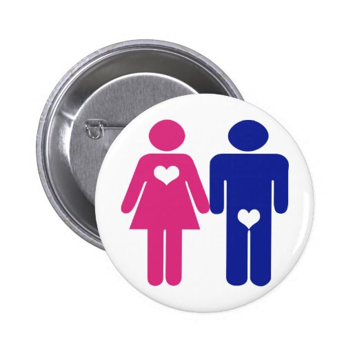 Men VS Women Novelty Fun Buttons
