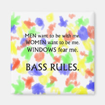 Men want me, women want, windows fear me black txt magnet
