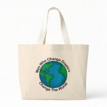 Men Who Change Diapers Change The World Canvas Bags