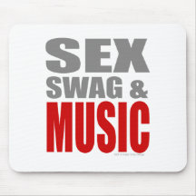 Men Womens SEXSWAG & MUSIC Mouse Pad