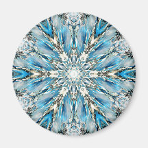 Mendenhall Glacier Mandala Magnet