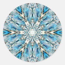 Mendenhall Glacier Mandala Stickers