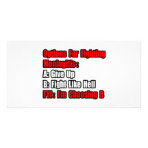 Meningitis Fighting Options Photo Greeting Card