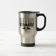 Menorah and Star Mugs