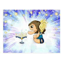 Menorah Angel Post Cards