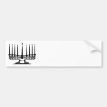 Menorah Bumper Stickers