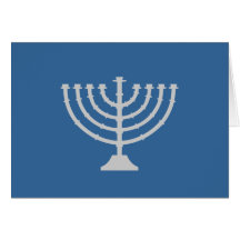 Menorah Chanukah Card