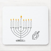 Menorah & Dreidel Mouse Pads