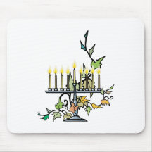 Menorah & Ivy Mousepads