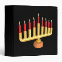 Menorah Vinyl Binder