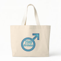 Mens 25th Birthday Gifts Tote Bag