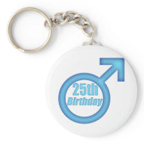 Mens 25th Birthday Gifts Key Chains