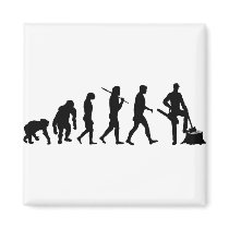 Mens and womens Lumberjack forestry work Magnets