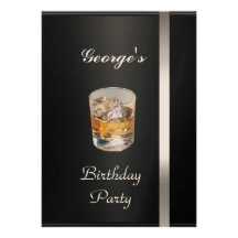 Men's Birthday Party  Invitation