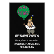 Men's Birthday Party Invitations
