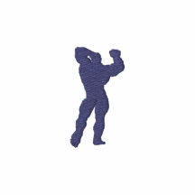 Mens Bodybuilding Pose Polo Shirt
