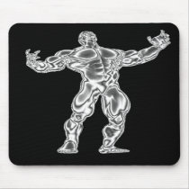 Mens Bodybuilding Pose Mousepad