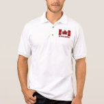 Men's Canada Flag Polo Shirt Canada Golf Shirt