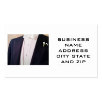 MEN'S FORMAL WEAR BUSINES CARD business cards