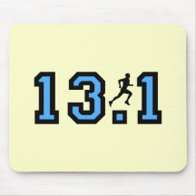 Mens half marathon mousepad
