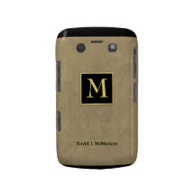 Mens Monogram Tan Marble Blackberry Case