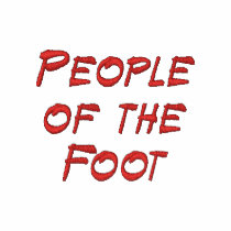 Men's "People of the Foot" Embroidered Left Shirt
