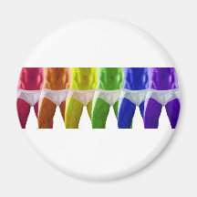 Men's Rainbow Underwear Fridge Magnet