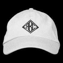 Mens,Women Initials Hat, change to own lettering embroidered hats