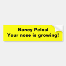 Mensonges de Nancy Pelosi Autocollants Pour Voiture