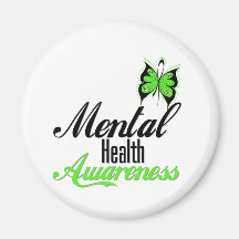 Mental Health Awareness Butterfly Refrigerator Magnets