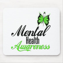 Mental Health Awareness Butterfly Mouse Pad