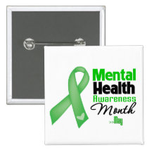 Mental Health Awareness Month Pinback Buttons