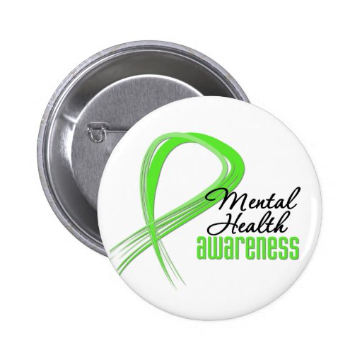 Mental Health Awareness Ribbon Button
