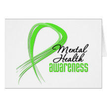 Mental Health Awareness Ribbon Card