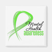 Mental Health Awareness Ribbon Fridge Magnet