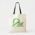 Mental Health Awareness Ribbon Tote Bags