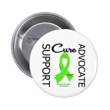 Mental Health Awareness Support Advocate Cure Button