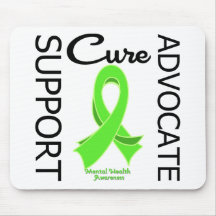 Mental Health Awareness Support Advocate Cure Mousepads