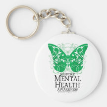 Mental Health Butterfly Key Chain