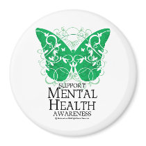Mental Health Butterfly Fridge Magnets