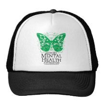 Mental Health Butterfly Mesh Hat