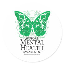 Mental Health Butterfly stickers