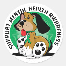 Mental Health Dog Sticker